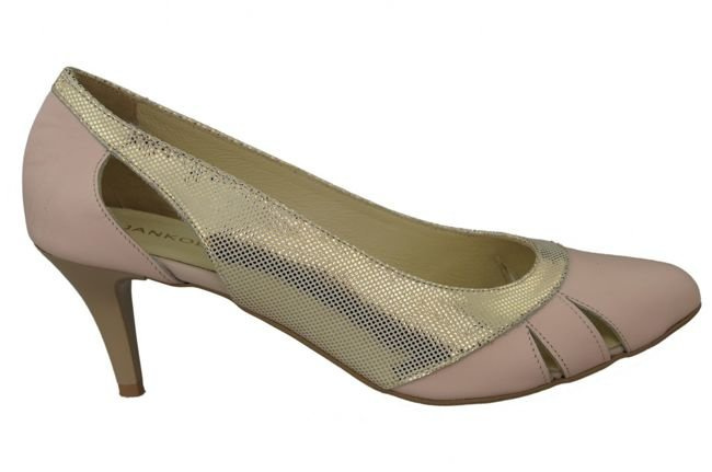 Damenschuhe Pumps Rosa-Gold Naturleder 995 ElitaBut