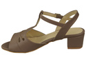 Damenschuhe Cappuccino Sandalen Naturleder 169 ElitaBut