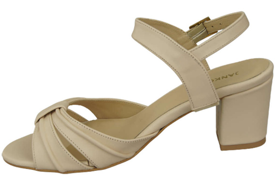 Damenschuhe Beige Sandalen, Naturleder 168 ElitaBut