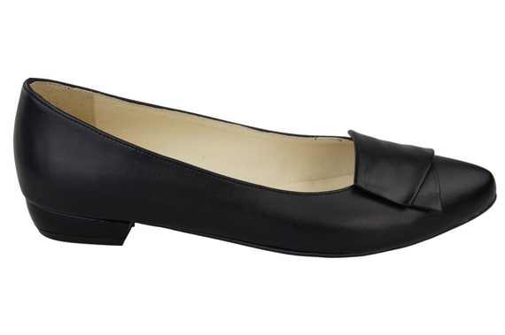 Damenschuhe Ballerinas Schwarz, Naturleder 988 ElitaBut