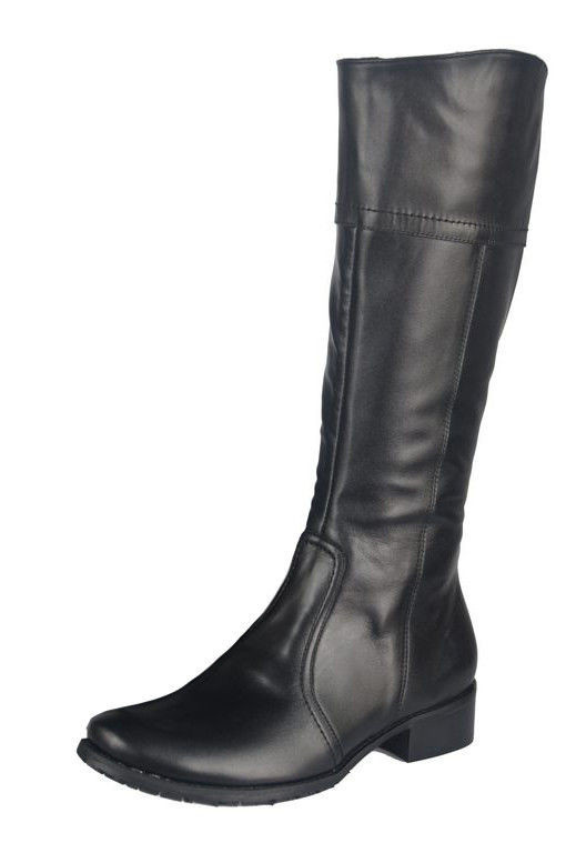 Damenstiefel, Naturleder, Schwarz 636 ElitaBut