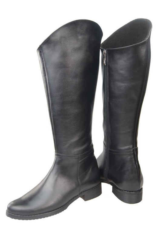 Schuhe Damenstiefel, Stiefel, Naturleder124 Schwarz ElitaBut