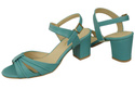 Damenschuhe Türkise Sandalen, Naturleder 168 ElitaBut