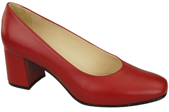 Damenschuhe Pumps Naturleder 171 Rot ElitaBut