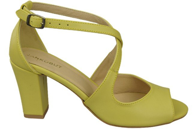 Damenschuhe Zitronensandalen, Naturleder 186 ElitaBut