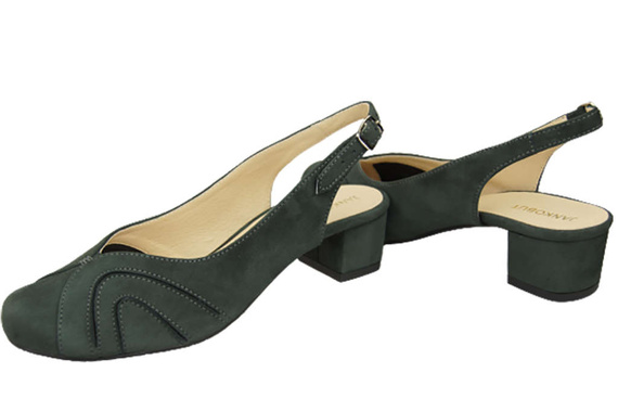 Damenschuhe Sandalen, Naturleder, Wildleder, Graphit 842 von ElitaBut