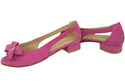 Schuhe Damensandalen Fuchsia Naturleder Wildleder 994 Kombination aus Stil und Komfort ElitaBut