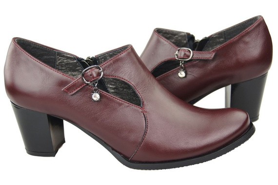 Damenstiefel aus Naturleder, Burgunderrot 109 ElitaBut