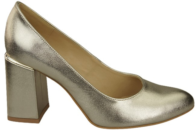 Damenschuhe Goldene Pumps, Naturleder 179 ElitaBut