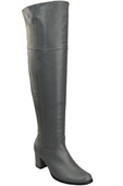 Footwear Kniehohe Overknee-Stiefel für Damen, Naturleder 190, Grau ElitaBut