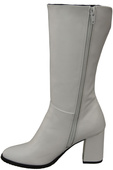 Damen-Halbstiefel, Naturleder, Weiß 189 ElitaBut