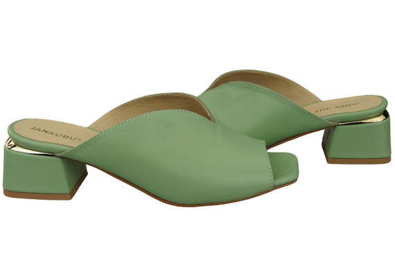 Damen Schuhe Absätze Flip Flops Minze Naturleder 210 ElitaBut