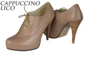 Schuhe Damenschuhe, Schnürschuhe, Naturleder Cappuccino Lico 697 ElitaBut