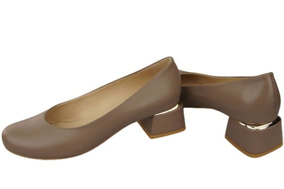 Damenschuhe Pumps Naturleder 159 Cappuccino ElitaBut