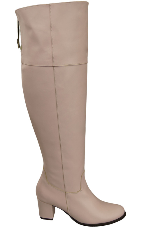 Schuhe Damenstiefel Overknee-Stiefel, Naturleder, 190 Powder Pink EliteBut