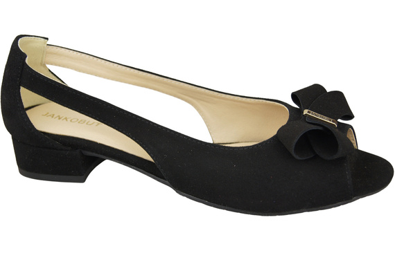 Schuhe Damensandalen Schwarzes natürliches Wildleder 994 Kombination aus Stil und Komfort ElitaBut