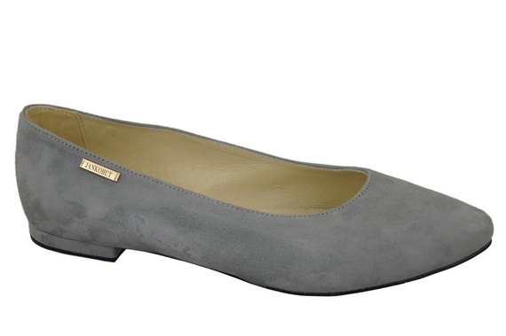 Damenschuhe Ballerinas Hellblaues Naturleder Wildleder 131 ElitaBut