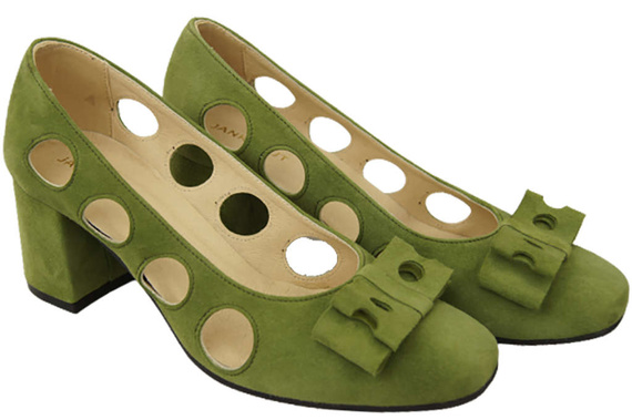 Damenschuhe Pistazienpumps Natürliches Wildleder 182 ElitaBut