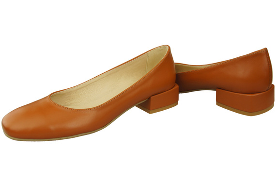 Bequeme Frauen Schuhe Rotes Flats Natural Leder 204 ElitaBut