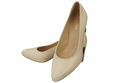 Damenschuhe Beige Pumps Naturleder mit Zierabsatz 158 ElitaBut
