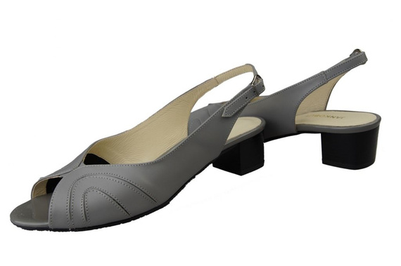 Damenschuhe Sandalen, Naturleder, Grau 991 ElitaBut