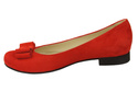 Damenschuhe Ballerinas Rot, Naturleder, Wildleder 126 ElitaBut