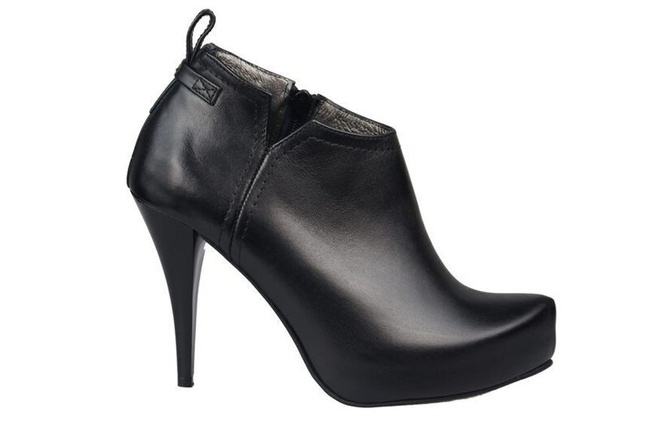 Damenschuhe Isolierte Stiefel, Naturleder, Schwarz 794 ElitaBut