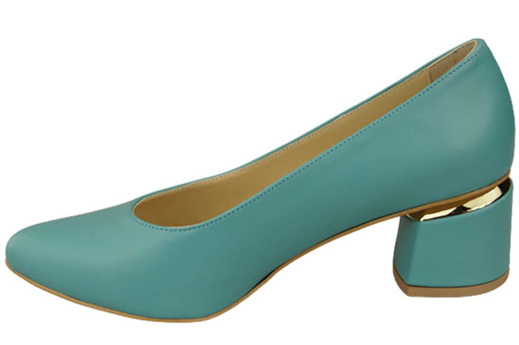 Damenschuhe Türkise Pumps, Naturleder 143 ElitaBut