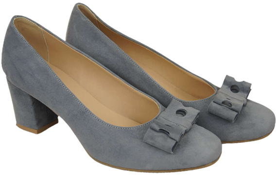 Damenschuhe Pumps Grau Natürliches Wildleder 163 ElitaBut