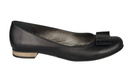 Damen Ballerinas, Naturleder, Schwarz 702 ElitaBut