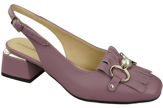 Damenschuhe Lilienfarben Sandalen mit Fransen verziert Naturleder 208 ElitaBut