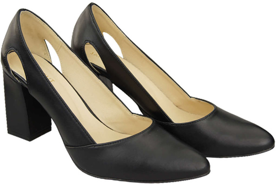 Damenschuhe Pumps Schwarz Naturleder 184 ElitaBut