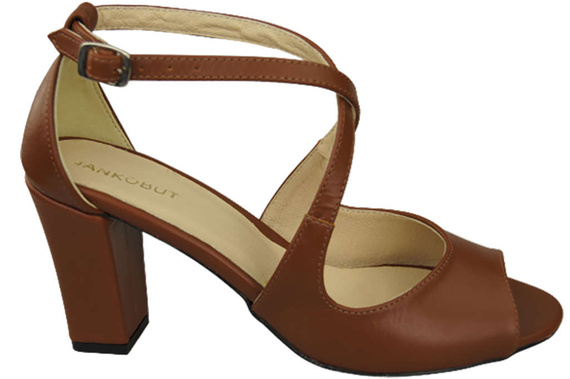 Damenschuhe Braune Sandalen, Naturleder 186 ElitaBut