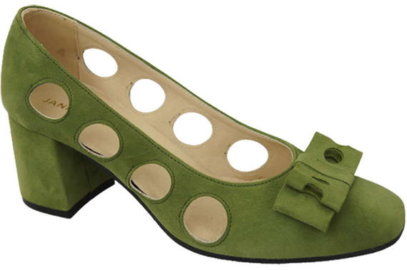 Damenschuhe Pistazienpumps Natürliches Wildleder 182 ElitaBut