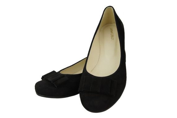 Damenschuhe Ballerinas Schwarz, Naturleder, Wildleder 126 ElitaBut