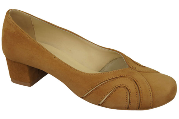 Damenschuhe Pumps, natürliches Wildleder, Rude 786 von ElitaBut