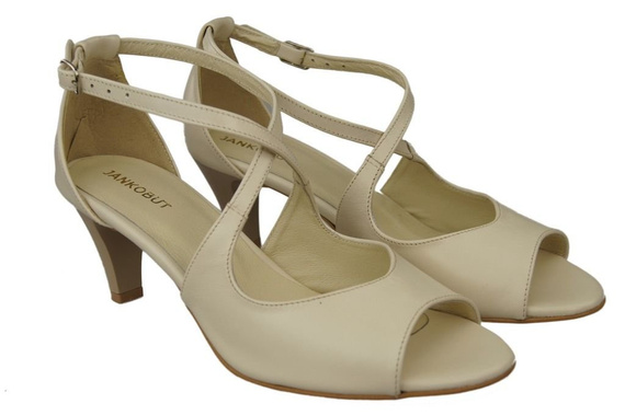 Damenschuhe Beige Sandalen Naturleder 115 ElitaBut