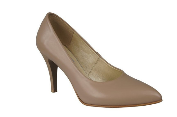 Damenschuhe Pumps Naturleder Cappuccino 816 ElitaBut