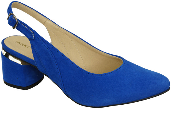 Damensandalen aus natürlichem Wildleder, azurblaue Eleganz und Komfort 196 von ElitaBut