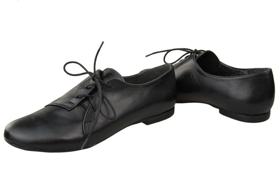 Damen Ballerinas Schwarz, Naturleder 110 ElitaBut