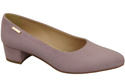 Bequeme Damen-Schuhe Helle Lila aus echtem Veloursleder 220 Z ElitaBut