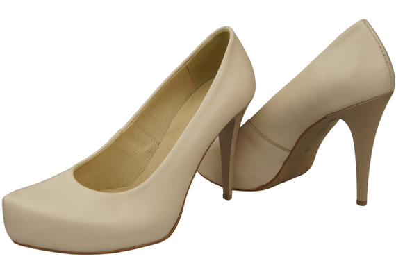 Damen Footwear Beige Stiletto Pumps Naturleder 205 ElitaBut