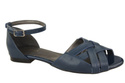Schuhe Damen Sandalen Marineblau Naturleder 128 ElitaBut