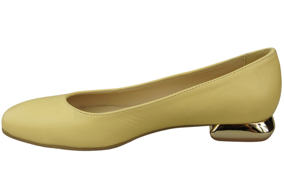 Flache Frauen Schuhe Banane Dekorative Ferse Naturleder 209 ElitaBut