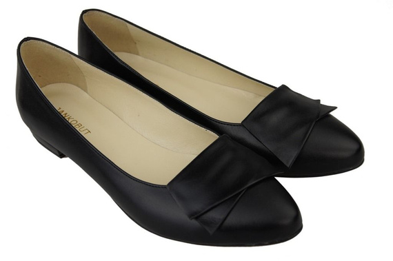 Damenschuhe Ballerinas Schwarz, Naturleder 988 ElitaBut