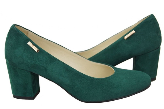 Damenschuhe Pumps Malachit Naturleder Wildleder 125 ElitaBut