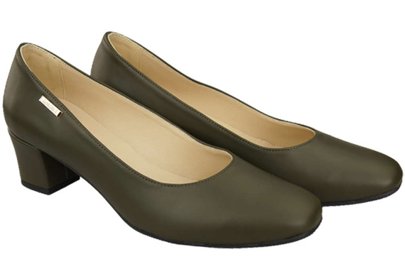 Damenschuhe Pumps Naturleder 172 Olive ElitaBut