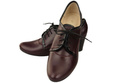 Schuhe Damenschuhe zum Schnüren, Naturleder, Burgund 758 ElitaBut