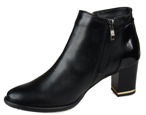 Damenstiefel, warm, Naturleder, Schwarz 881 Z ElitaBut