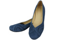 Damenschuhe Pumps, natürliches Wildleder, Blau 786 von ElitaBut